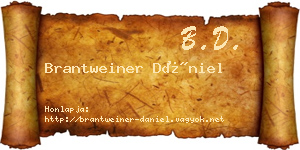 Brantweiner Dániel névjegykártya